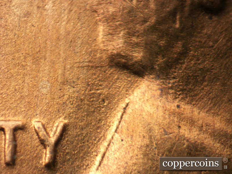 Die-stage B marker on 1946D•1MM•047 (1946 Repunched Mint Mark).