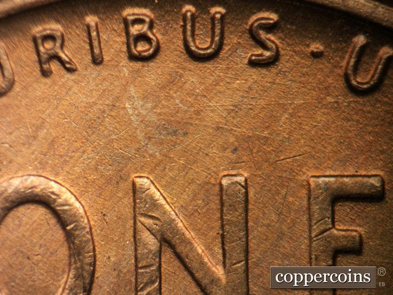Die-stage B marker on 1946D•1MM•048 (1946 Repunched Mint Mark).