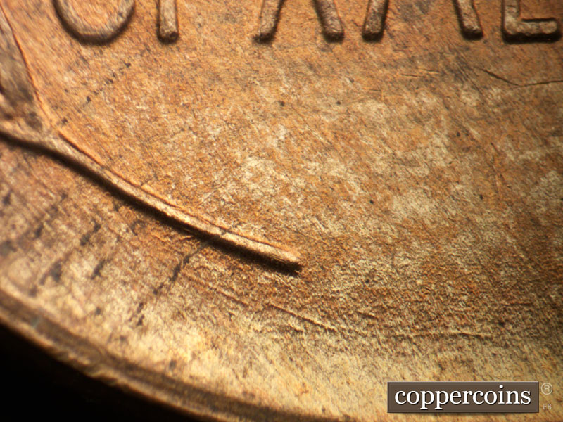 Die-stage B marker on 1946D•1MM•050 (1946 Repunched Mint Mark).