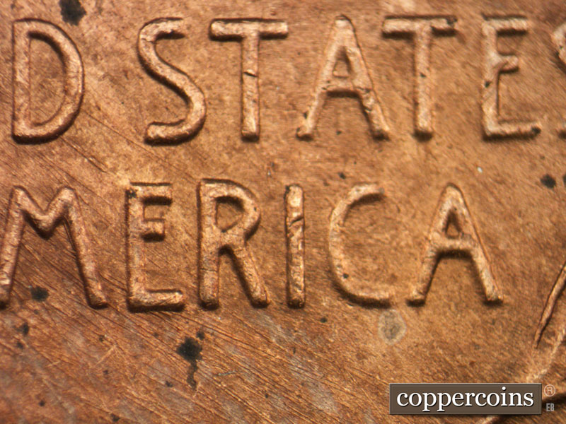 Die-stage B marker on 1946D•1MM•053 (1946 Repunched Mint Mark).