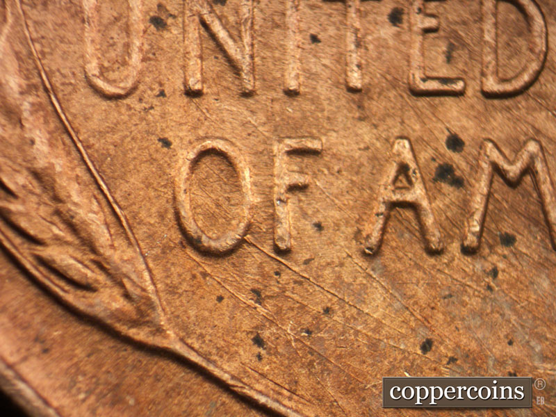 Die-stage B marker on 1946D•1MM•053 (1946 Repunched Mint Mark).