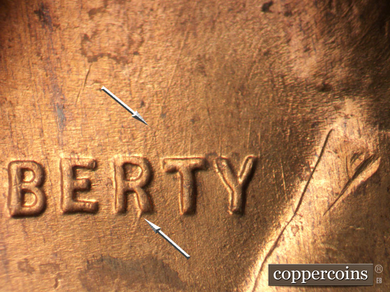 Die-stage B marker on 1946D•1MM•059 (1946 Repunched Mint Mark).