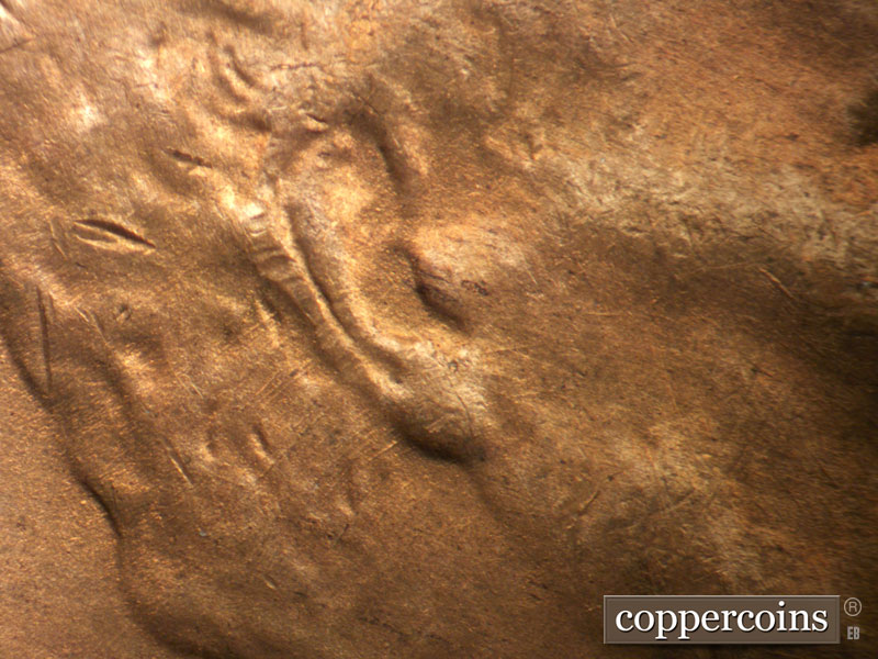 Die-stage B marker on 1946D•1MM•060 (1946 Repunched Mint Mark).