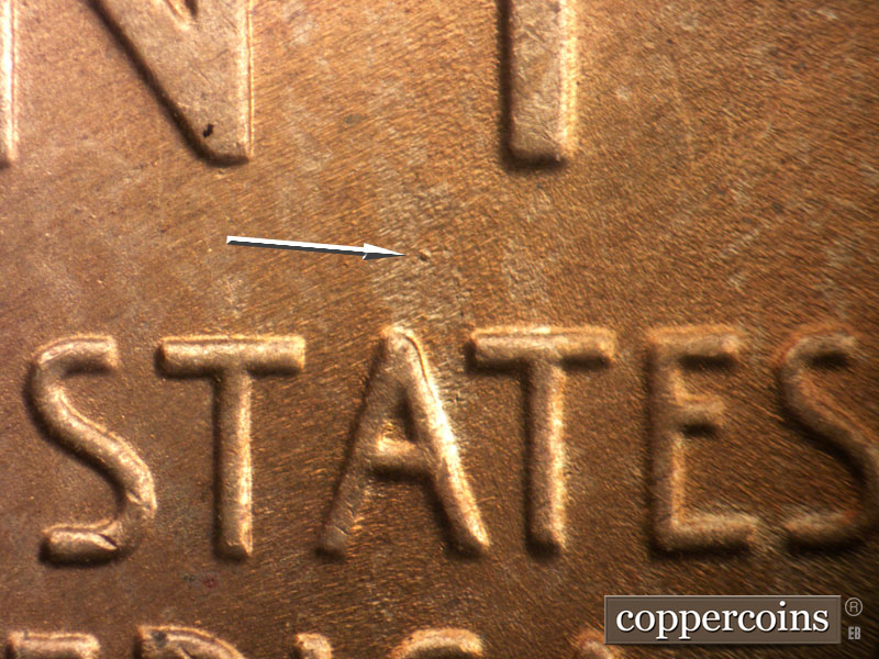 Die-stage B marker on 1946D•1MM•060 (1946 Repunched Mint Mark).