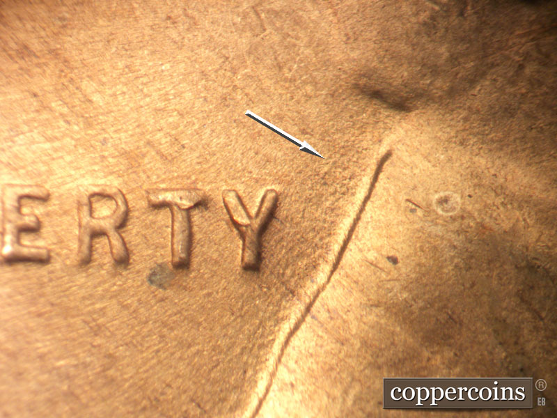 Die-stage B marker on 1946D•1MM•063 (1946 Repunched Mint Mark).