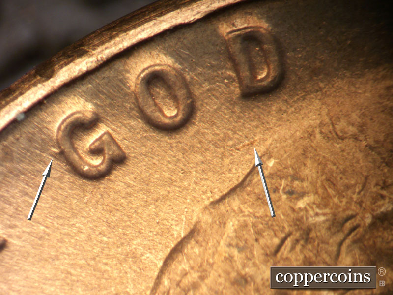 Die-stage B marker on 1946D•1MM•063 (1946 Repunched Mint Mark).