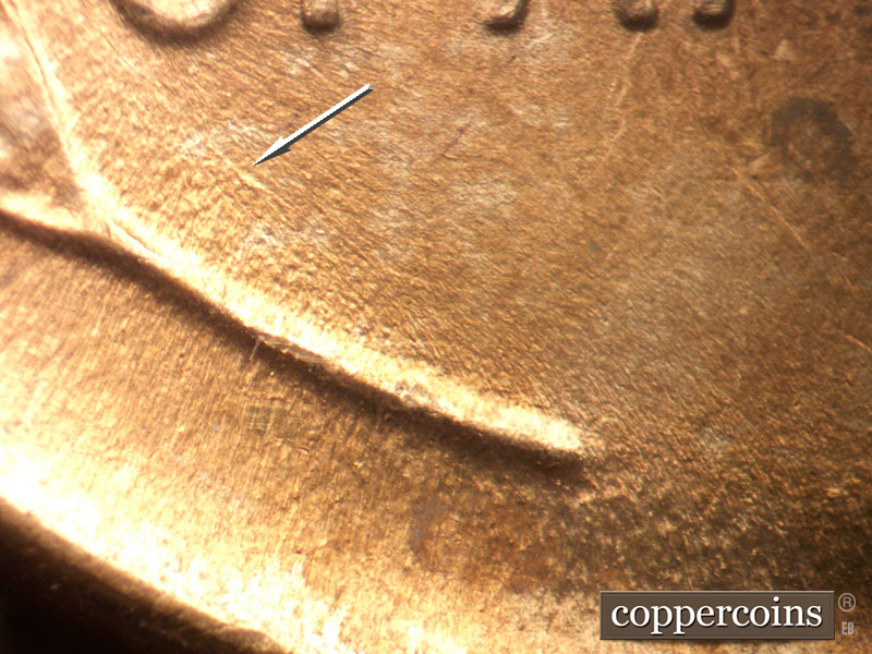 Die-stage B marker on 1946D•1MM•063 (1946 Repunched Mint Mark).