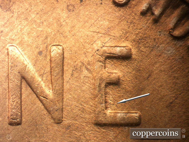 Die-stage B marker on 1946D•1MM•065 (1946 Repunched Mint Mark).