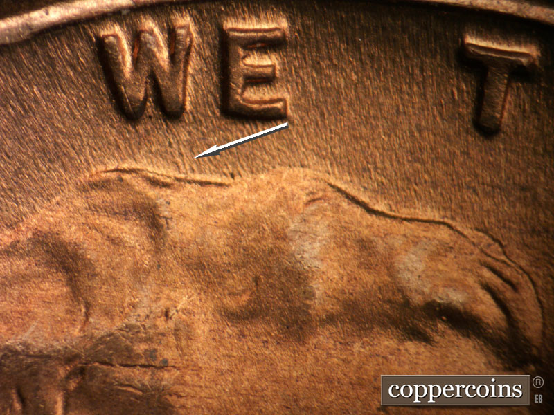 Die-stage B marker on 1946D•1MM•066 (1946 Repunched Mint Mark).