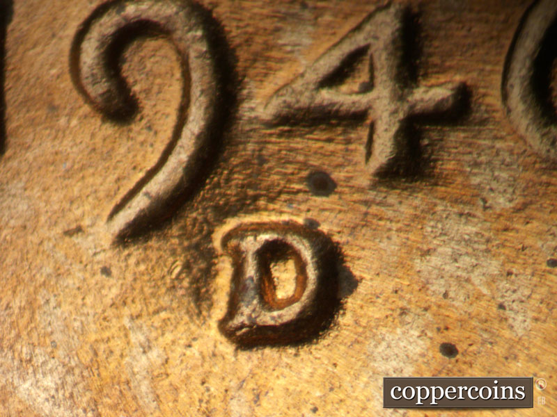 1946 Lincoln cent obverse, CopperCoins die 1946D•1MM•068.