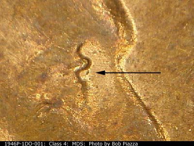1946 Lincoln cent obverse, CopperCoins die 1946P•1DO•001.