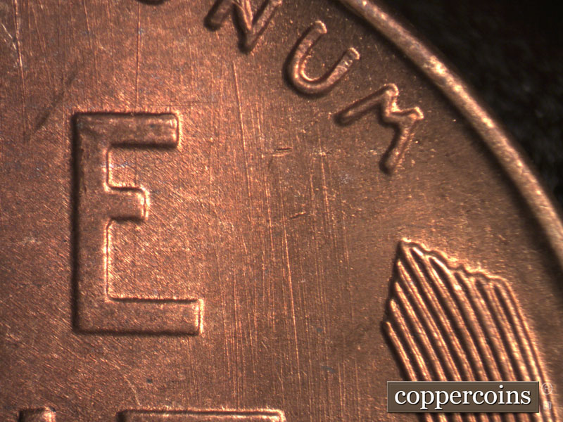 Die-stage A marker on 1946S•1DO•002 (1946 Doubled Die Obverse).