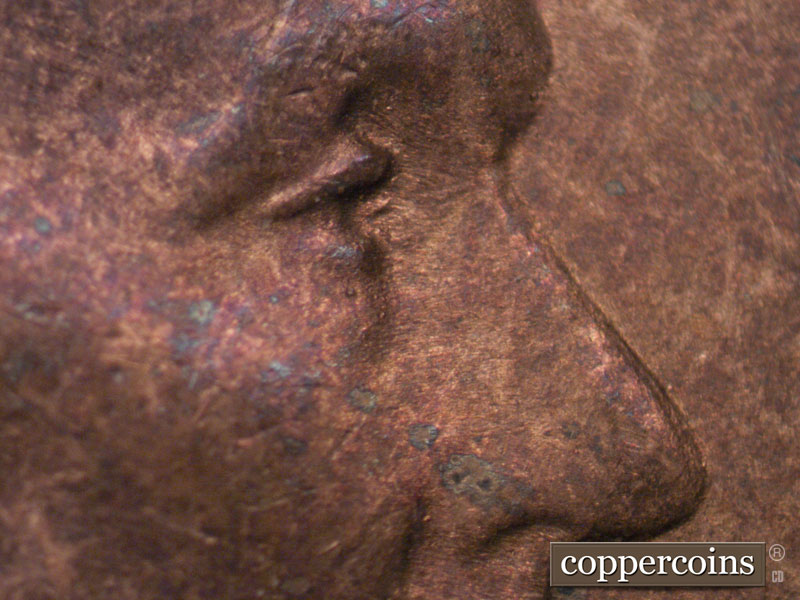 Die-stage C marker on 1946S•1DO•002 (1946 Doubled Die Obverse).