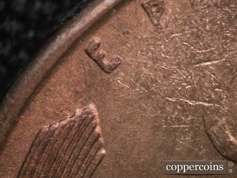 Die-stage C marker on 1946S•1DO•002 (1946 Doubled Die Obverse).