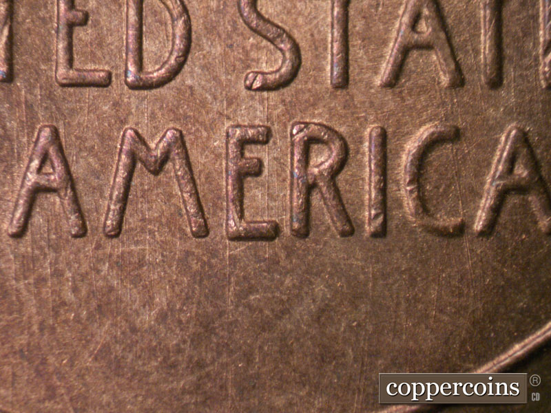 Die-stage C marker on 1946S•1DO•002 (1946 Doubled Die Obverse).