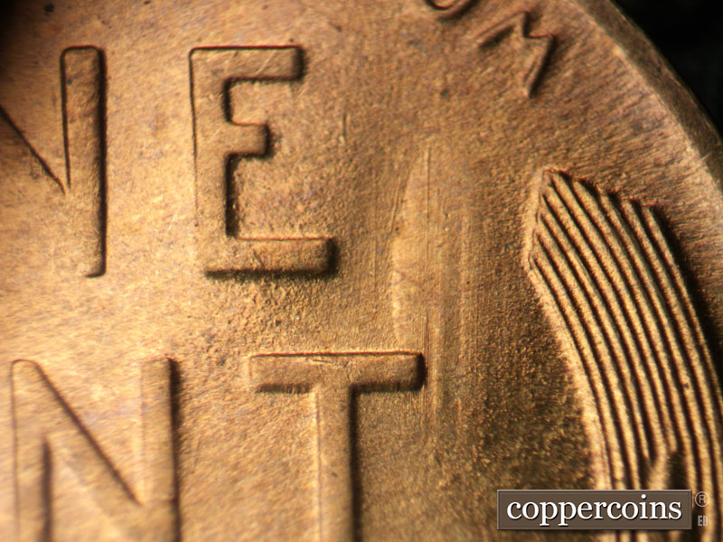 Die-stage C marker on 1946S•1DO•003 (1946 Doubled Die Obverse).