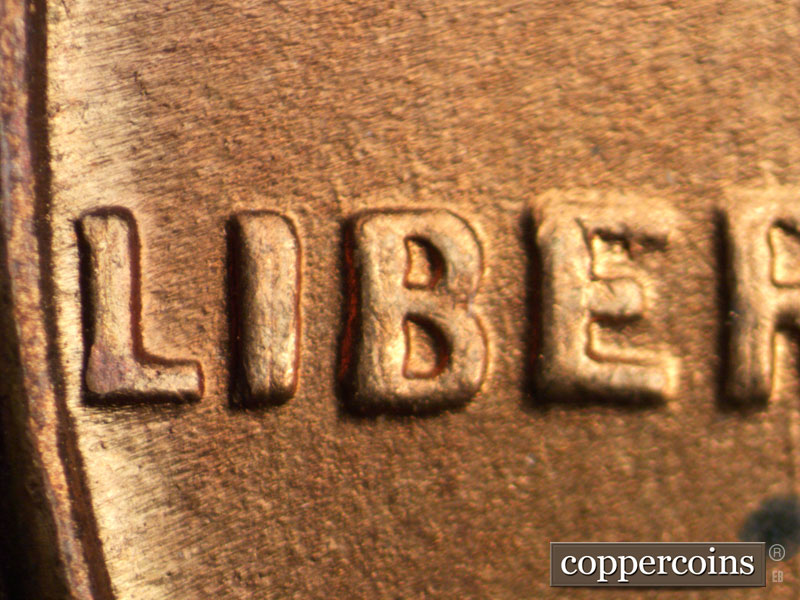1946 Lincoln cent obverse, CopperCoins die 1946S•1DO•005.