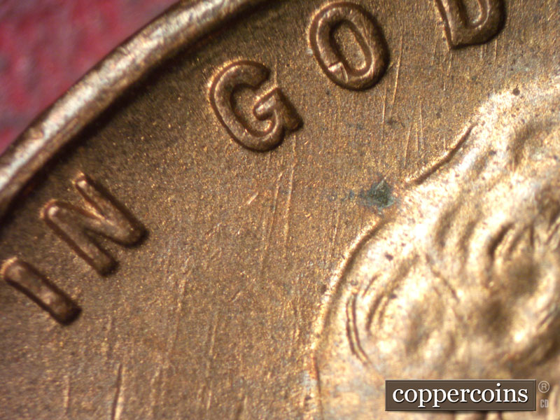 Die-stage C marker on 1946S•1MM•001 (1946 Repunched Mint Mark).