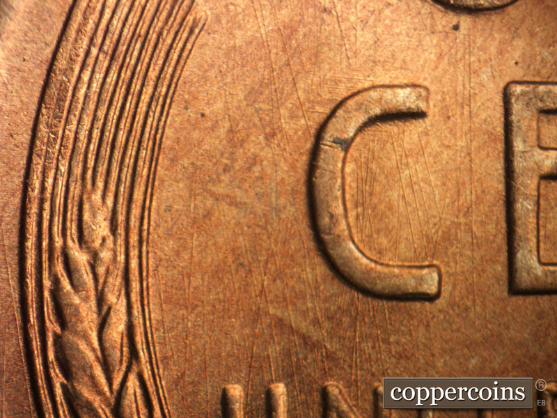 Die-stage A marker on 1946S•1MM•005 (1946 Repunched Mint Mark).