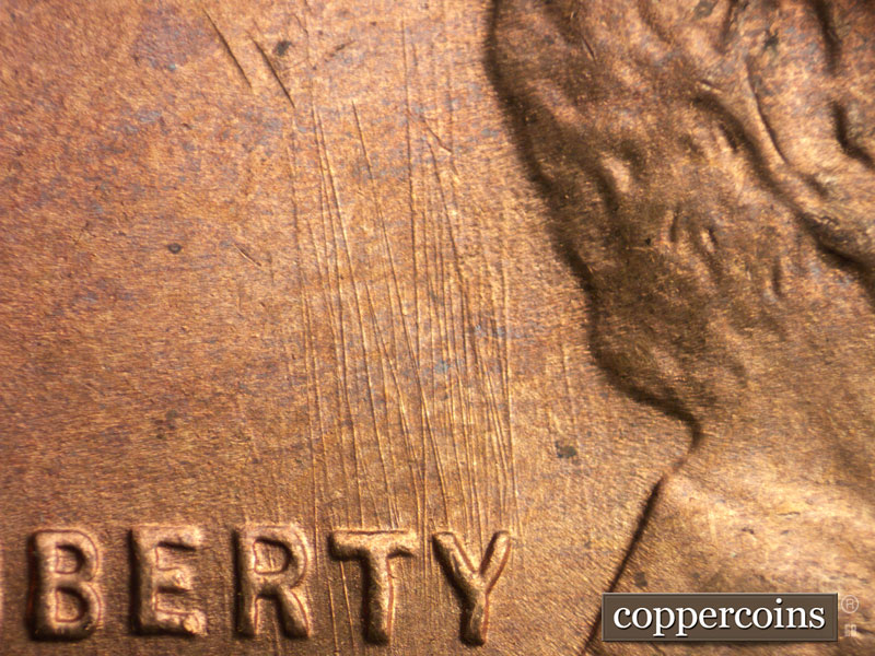Die-stage B marker on 1946S•1MM•005 (1946 Repunched Mint Mark).