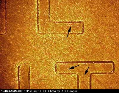Die-stage C marker on 1946S•1MM•006 (1946 Repunched Mint Mark).