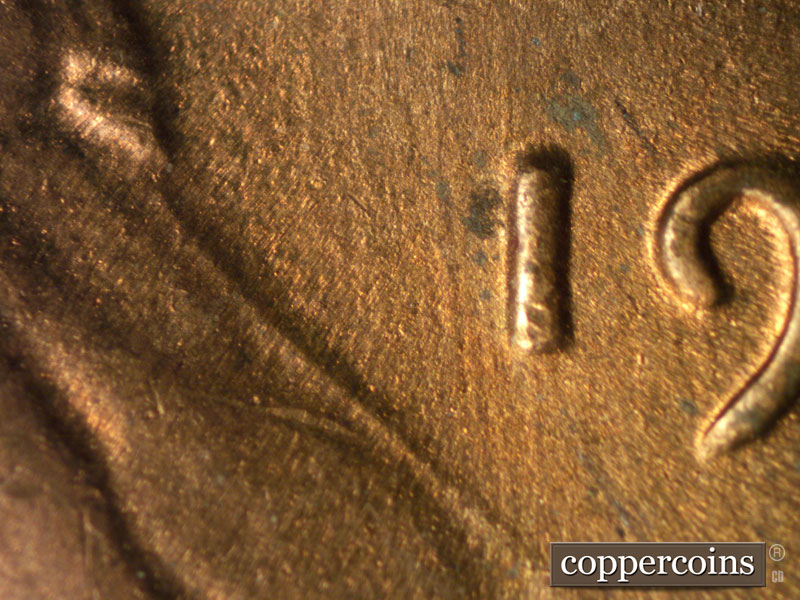 Die-stage B marker on 1946S•1MM•010 (1946 Repunched Mint Mark).