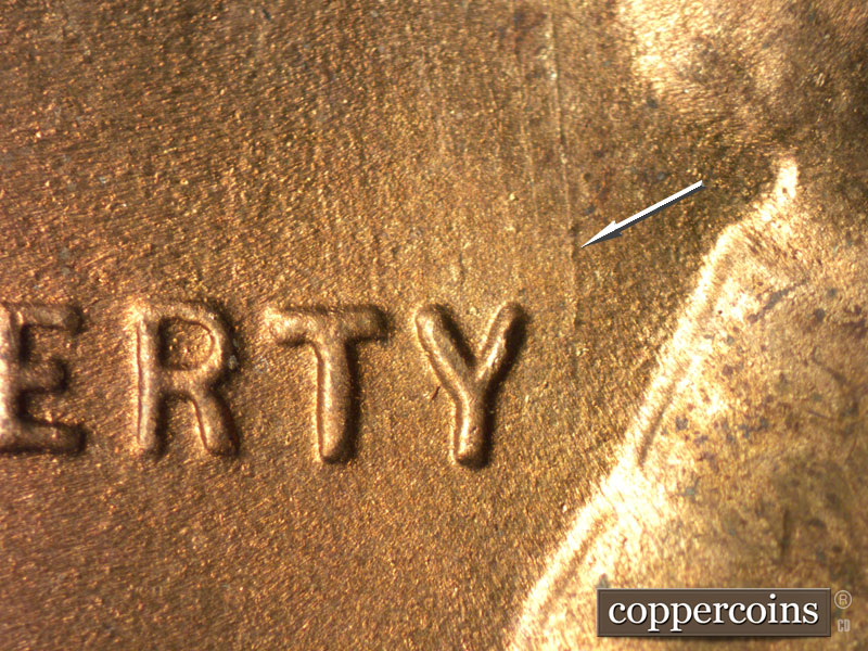 Die-stage B marker on 1946S•1MM•010 (1946 Repunched Mint Mark).