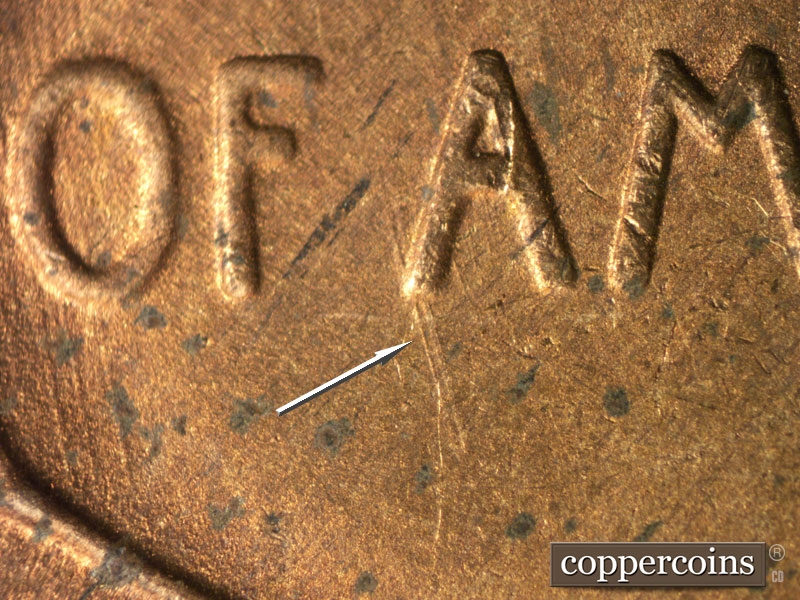 Die-stage B marker on 1946S•1MM•010 (1946 Repunched Mint Mark).