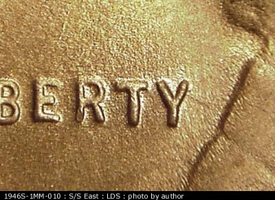 Die-stage C marker on 1946S•1MM•010 (1946 Repunched Mint Mark).
