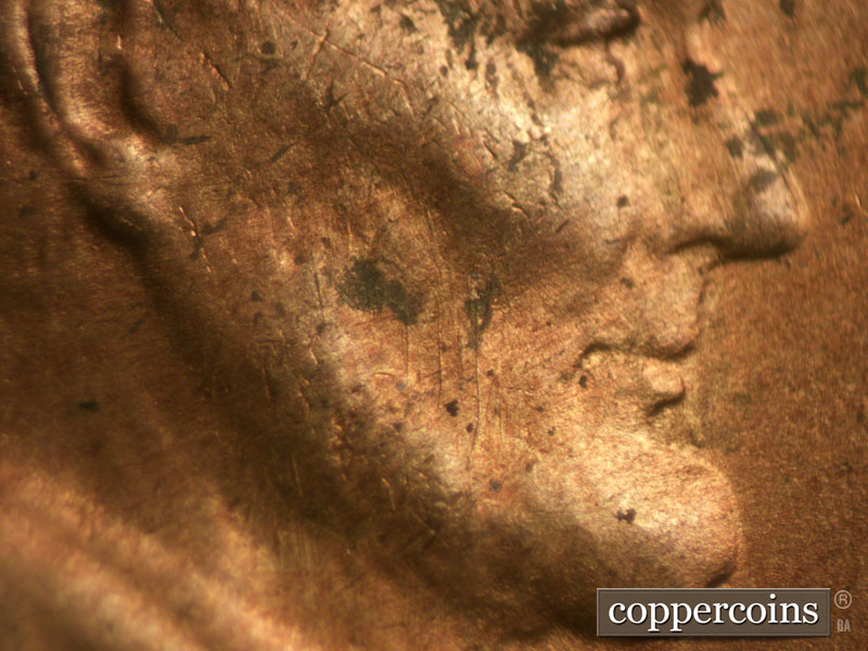 Die-stage C marker on 1946S•1MM•012 (1946 Repunched Mint Mark).