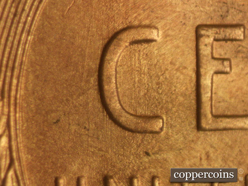 Die-stage C marker on 1946S•1MM•012 (1946 Repunched Mint Mark).