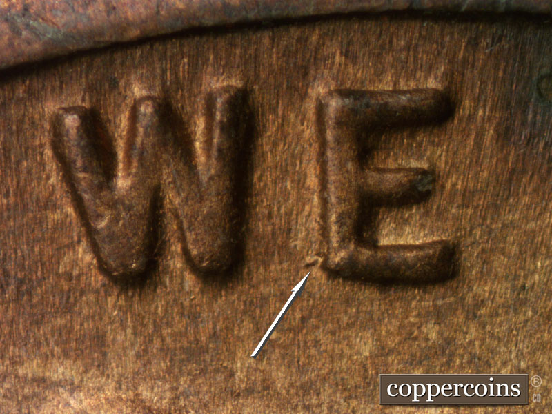 Die-stage C marker on 1946S•1MM•016 (1946 Repunched Mint Mark).