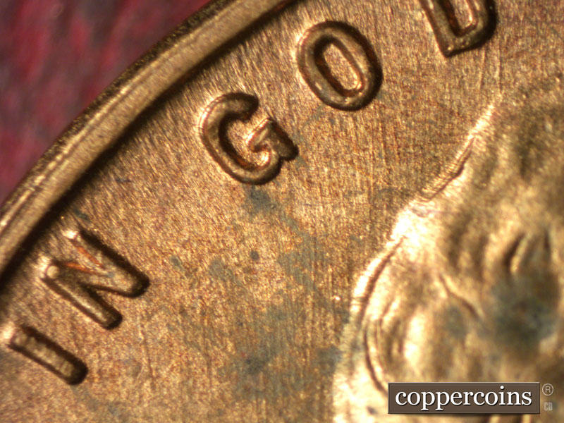 Die-stage B marker on 1946S•1MM•019 (1946 Repunched Mint Mark).
