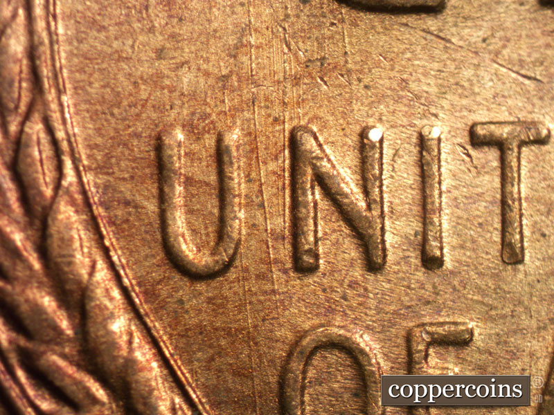Die-stage B marker on 1946S•1MM•019 (1946 Repunched Mint Mark).