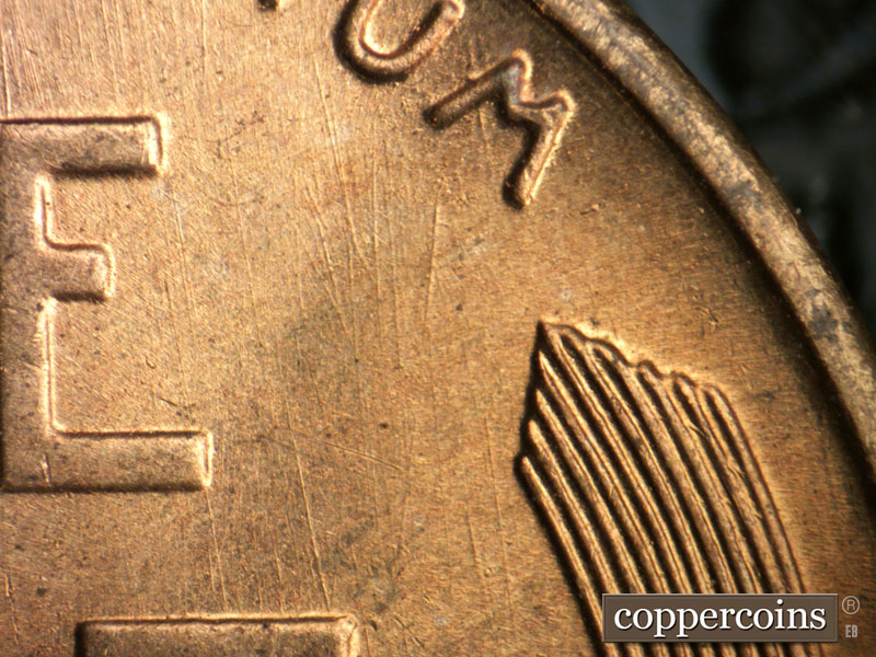 Die-stage B marker on 1946S•1MM•020 (1946 Repunched Mint Mark).
