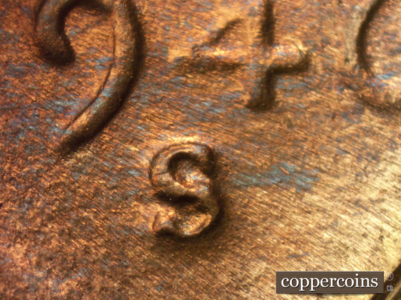 Die-stage C marker on 1946S•1MM•020 (1946 Repunched Mint Mark).