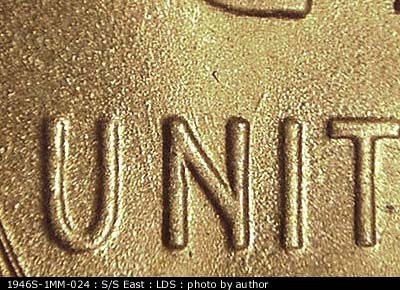 Die-stage C marker on 1946S•1MM•024 (1946 Repunched Mint Mark).