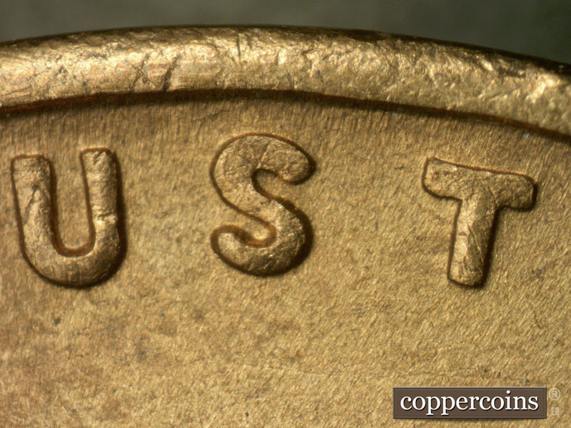 Die-stage B marker on 1946S•1MM•029 (1946 Repunched Mint Mark).