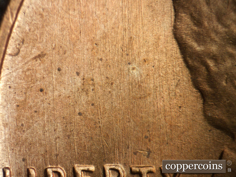 Die-stage B marker on 1946S•1MM•032 (1946 Repunched Mint Mark).