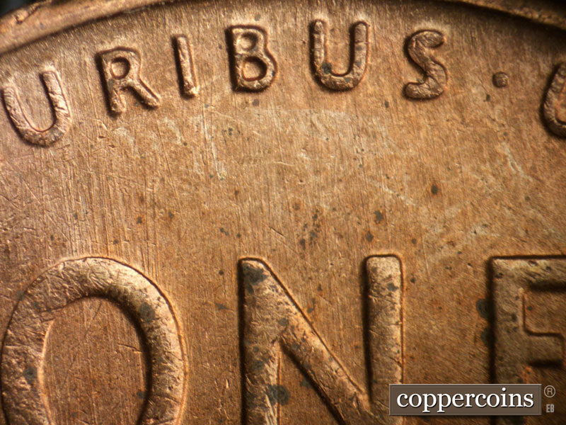 Die-stage B marker on 1946S•1MM•032 (1946 Repunched Mint Mark).