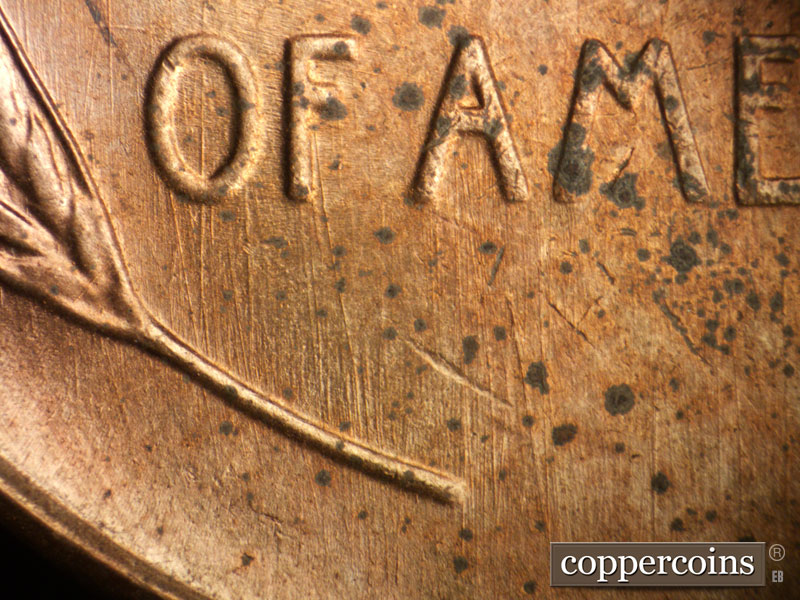 Die-stage B marker on 1946S•1MM•032 (1946 Repunched Mint Mark).