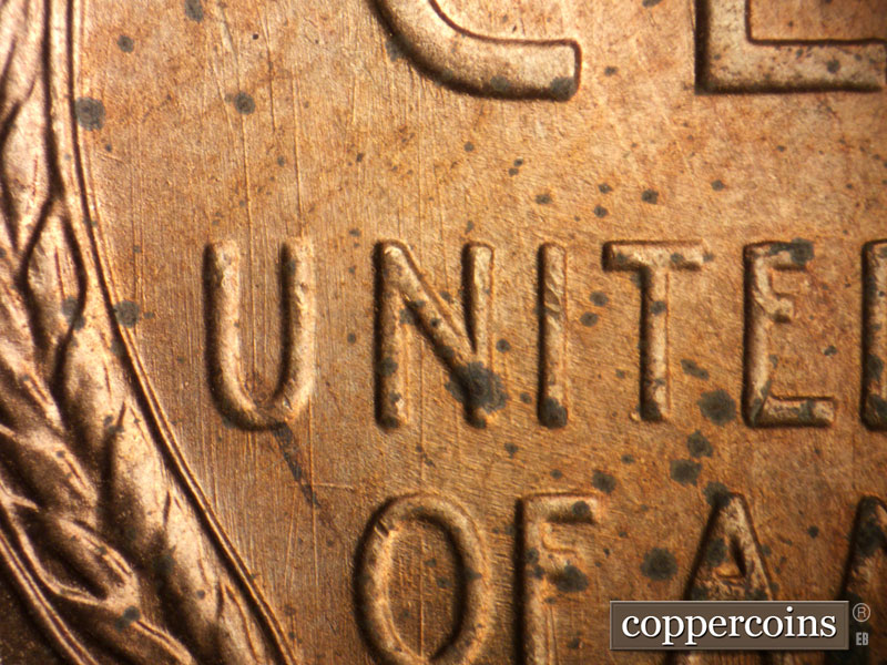 Die-stage B marker on 1946S•1MM•032 (1946 Repunched Mint Mark).