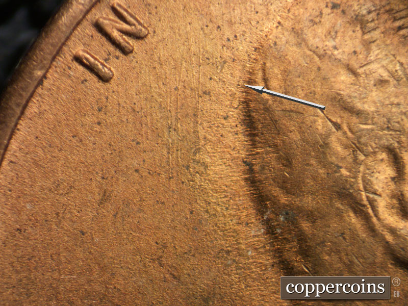 Die-stage C marker on 1946S•1MM•032 (1946 Repunched Mint Mark).