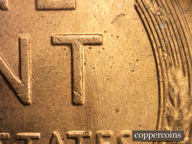Die-stage C marker on 1946S•1MM•032 (1946 Repunched Mint Mark).