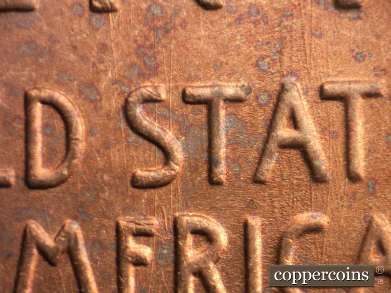 Die-stage C marker on 1946S•1MM•033 (1946 Repunched Mint Mark).