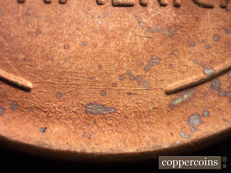 Die-stage C marker on 1946S•1MM•033 (1946 Repunched Mint Mark).