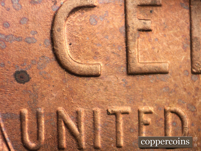 Die-stage C marker on 1946S•1MM•033 (1946 Repunched Mint Mark).