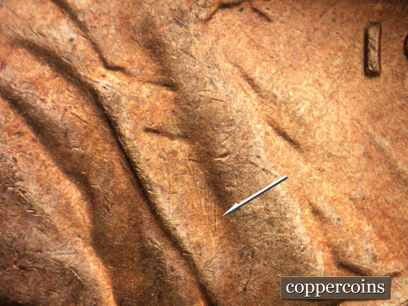 Die-stage C marker on 1946S•1MM•044 (1946 Repunched Mint Mark).