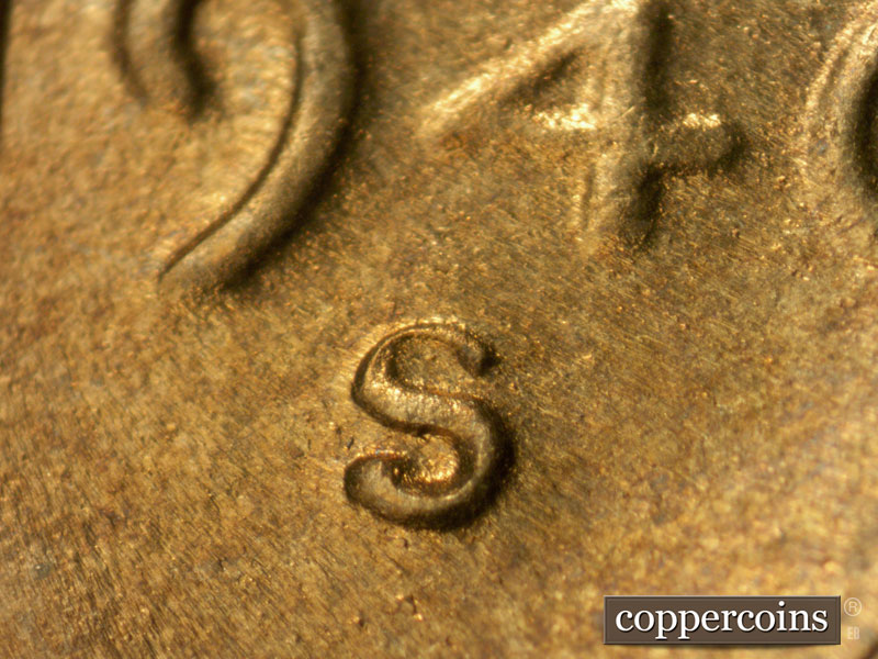 Die-stage C marker on 1946S•1MM•046 (1946 Repunched Mint Mark).
