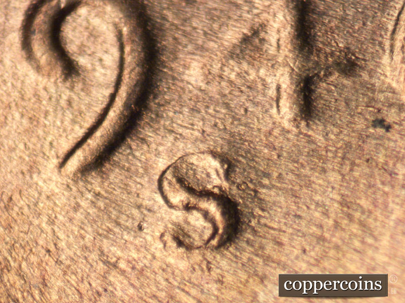 Die-stage C marker on 1946S•1MM•048 (1946 Repunched Mint Mark).